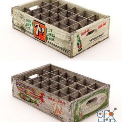 3D model Vintage Crates (Vray)