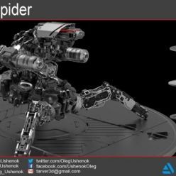 3D model ArtStation Marketplace – Mech Spider
