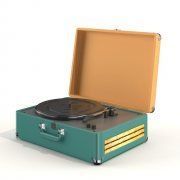 3D model Vintage record-player