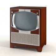 3D model Retro style TV for room
