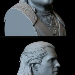 3D model Geralt Bust – 3D Print