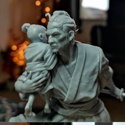 3D model Lone Wolf and Cub – 3D Print