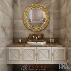 3D model Bathroom set Caprigo ischia 150