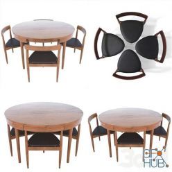 3D model Hans Compact Dining Set