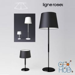 3D model Linge Roset DORSET floor and table lamp