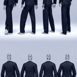 3D model Male suit 3