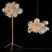 3D model Lamps of wood and paper