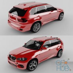 3D model BMW X5 modern car