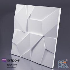 3D model Gypsum 3d panel ROCK from Artpole