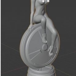 3D model Duke Nukem Forever Casino Girl Statue 1-2 – 3D Print