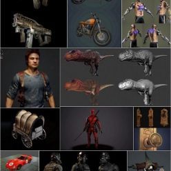 3D model PBR Game 3D-Models Bundle March 2019