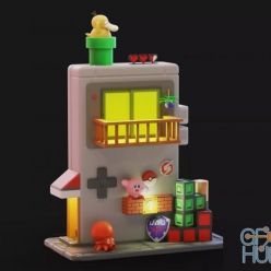 3D model GameBoy House Diorama – 3D Print