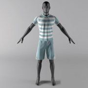 3D model Mannequin in sportswear