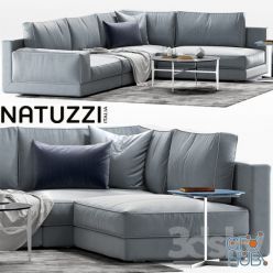 3D model Agora sofa by Natuzzi