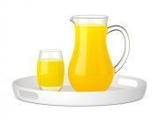 3D model Orange juice in carafe