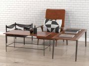 3D model Coffee tables and armchairs