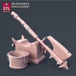 3D model STL Miniatures - Executioner Set – 3D Print