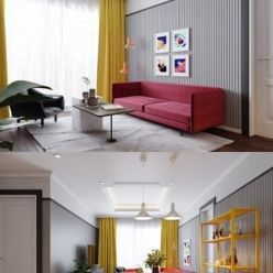 3D model Interior Apartment Scene By KienTrungNguyen