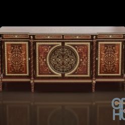 3D model Modenese Gastone Classic Credenza