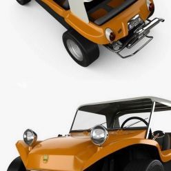 3D model Volkswagen Buggy Meyers Manx 1965