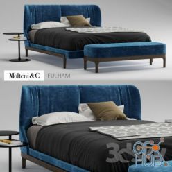 3D model FULHAM bed and table VICINO by Molteni