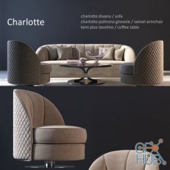 3D model DV Home Charlotte armchair