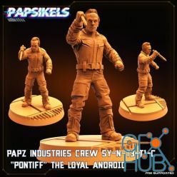 3D model Papz Industries Crew Synthetic Pontiff the Loyal Android – 3D Print
