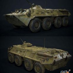 3D model BTR – 80 PBR