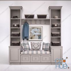 3D model European Shoe Cabinet