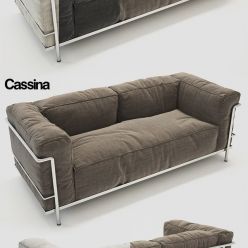 3D model LC3 outdoor cassina sofa