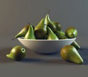 3D model Plate with pears