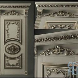 3D model European Carved Door