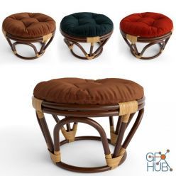 3D model Pouf round xavier ottoman