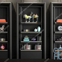 3D model Modern Bookcase 04