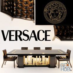 3D model Chair SHADOW, DINING TABLES CARTESIO by Versace