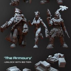 3D model Anvil Digital Forge Character collection and The Armoury Welcome Pack – 3D Print