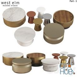3D model Coffee & Side Tables West Elm