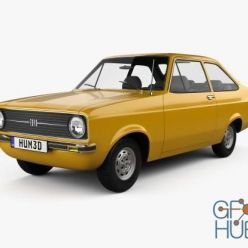 3D model Hum 3D Ford Escort (EU) 1975 car