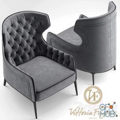 3D model Armchair Vittoria Frigerio PIOLA BERGERE (max 2010, 2011, 2012, obj)