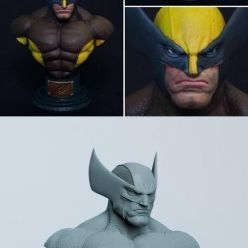 3D model Wolverine Bust – 3D Print