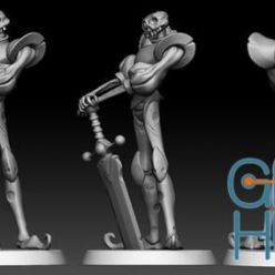 3D model Medievil Fanart Statue – 3D Print