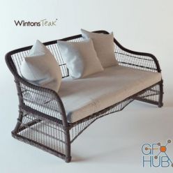 3D model ELAN LOVESEAT PR3 sofa by WIntonsTeak