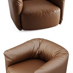 3D model Leather Armchair