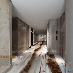 3D model Elevator aisle A003