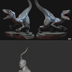 3D model Owen Y Blue2 Jurassic World – 3D Print