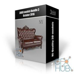 3D model 3DDD models – Bundle 3 October 2016