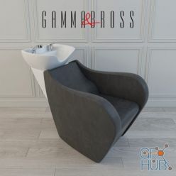 3D model Hairdresser washbasin cabinet Gamma & Bross