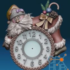 3D model Santa Clock – 3D Print