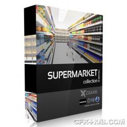 3D model CGAxis Models Volume 32 – Supermarket