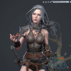 3D model Godess of War